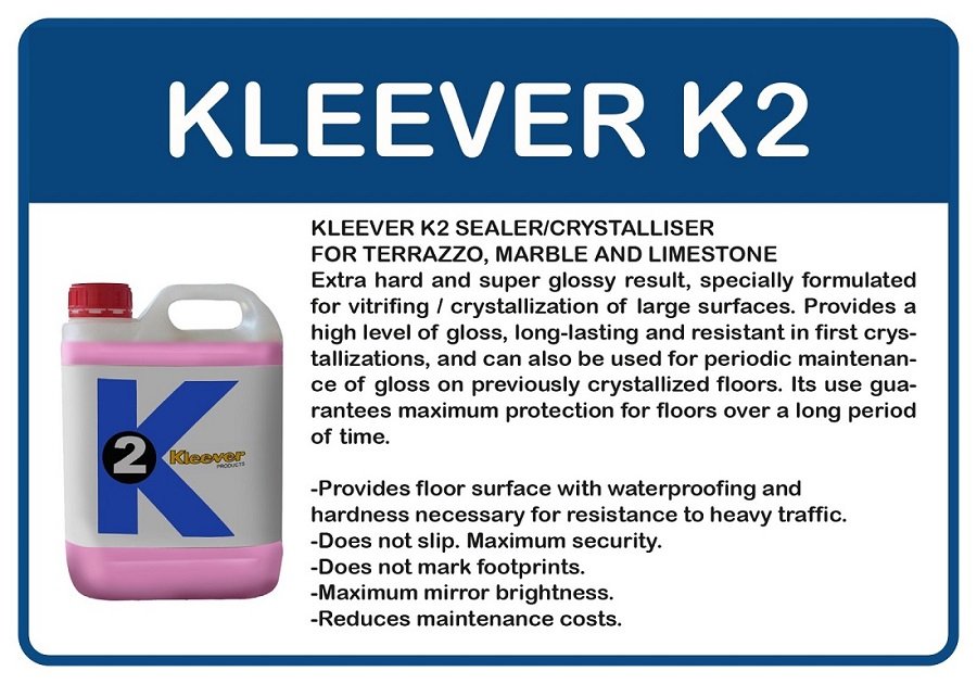 How to Crystallize a Marble or Terrazzo Floor with KLEEVER K2 Pink  Crystallizer from Coor & Kleever